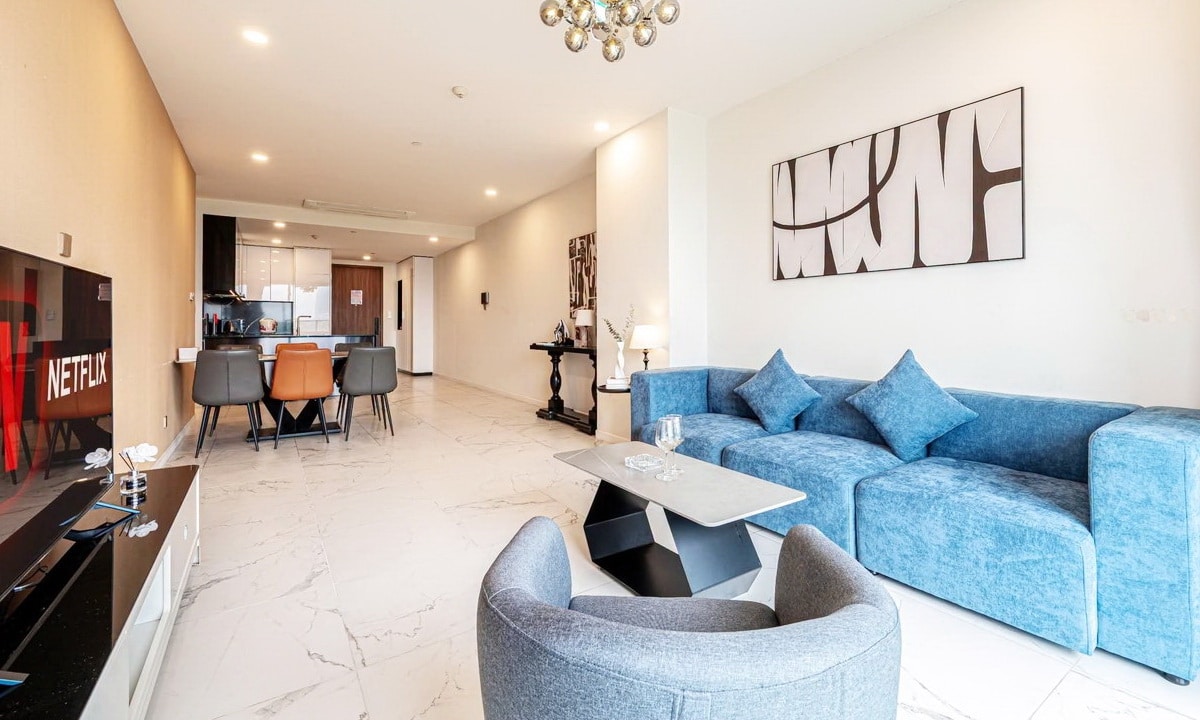The Metropole Galleria cho thuê căn hộ 3 phòng ngủ đầy đủ nội thất view L81