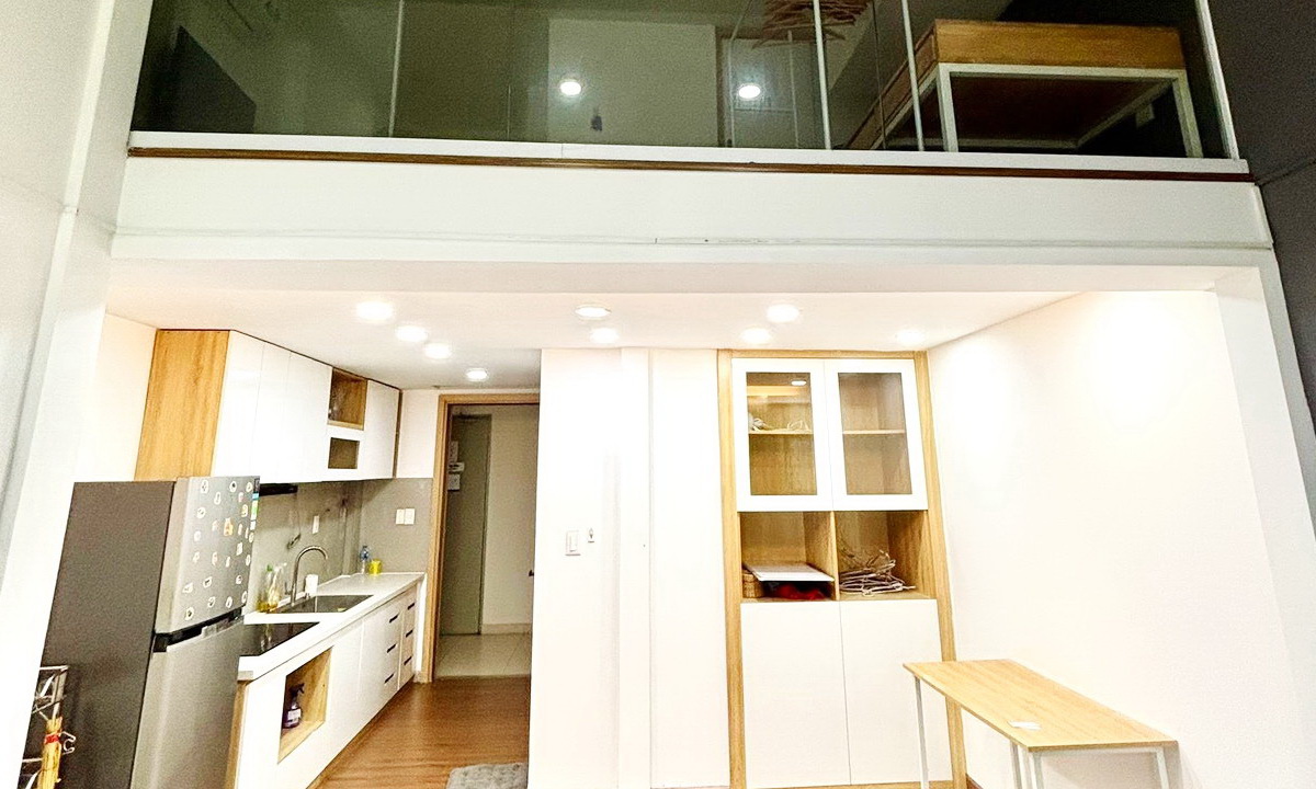 M One quận 7 cho thuê căn hộ duplex 1 phòng ngủ nội thất đẹp view mát mẻ