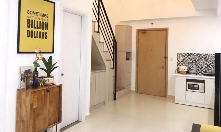 M One quận 7 cho thuê căn hộ duplex 1 phòng ngủ đầy đủ nội thất view mát