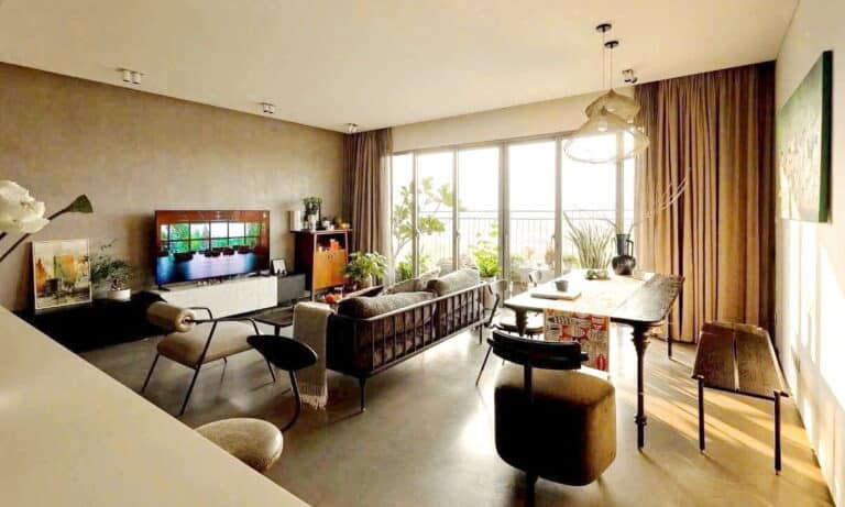 Palm Heights bán căn hộ 3 phòng ngủ 121m2 đầy đủ nội thất lầu cao view L81