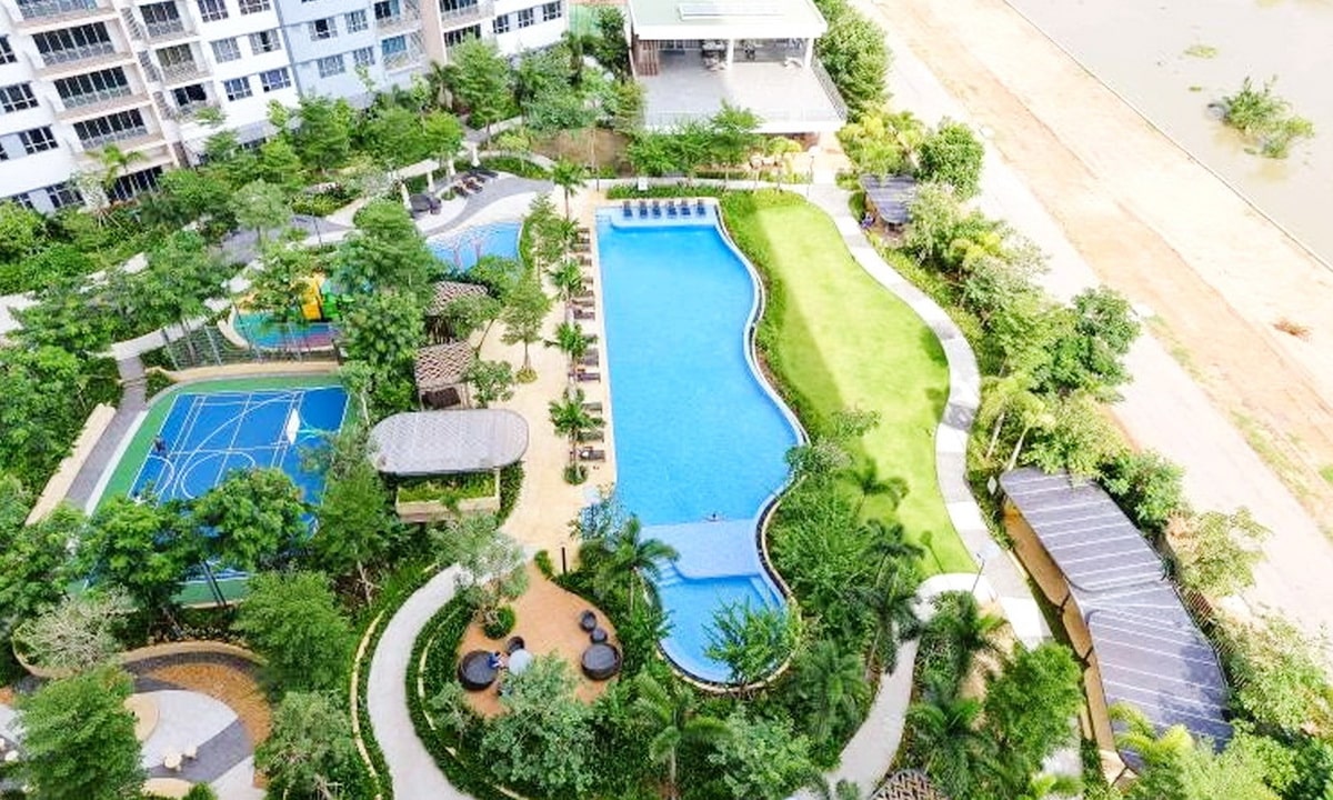 Palm Heights cho thuê căn hộ 2 phòng ngủ có nội thất view sông thoáng mát