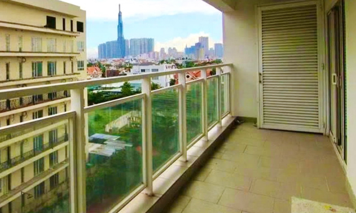 River Garden cho thuê căn hộ 2 phòng ngủ cực rộng có nội thất lầu cao mát