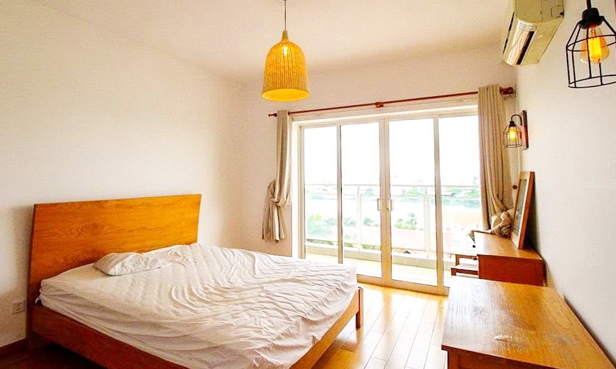 River Garden căn hộ 2 phòng ngủ cho thuê diện tích rộng nhà trống view sông