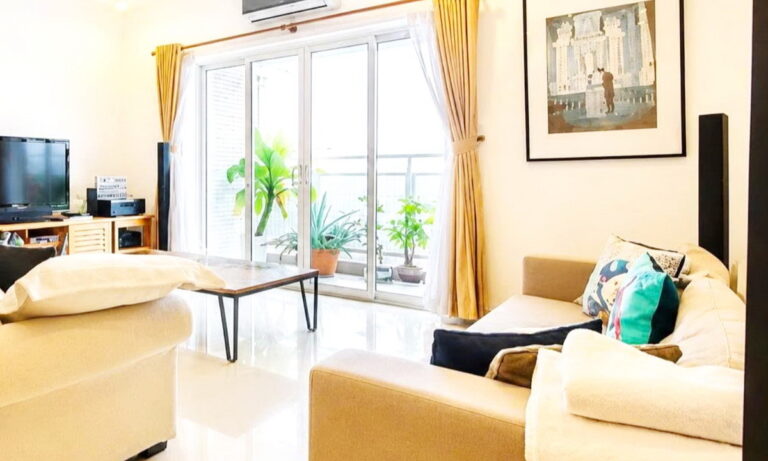 River Garden căn hộ 3 phòng ngủ cho thuê rộng rãi đầy đủ nội thất view sông