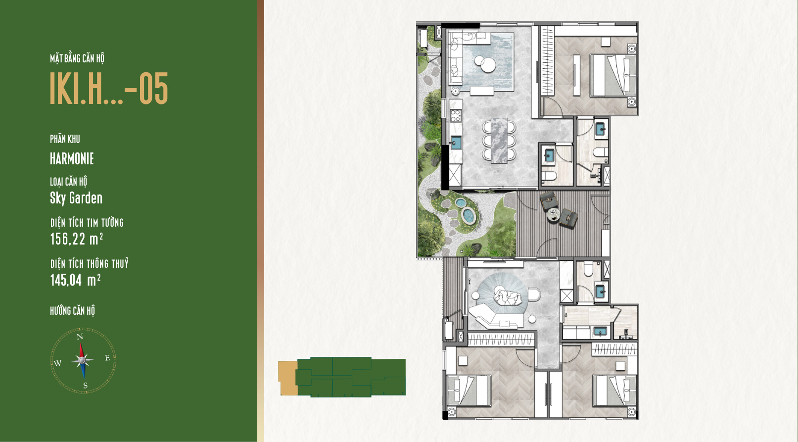 Mặt Bằng Căn Hộ IKI Village: Thiết Kế Garden Homes Độc Đáo