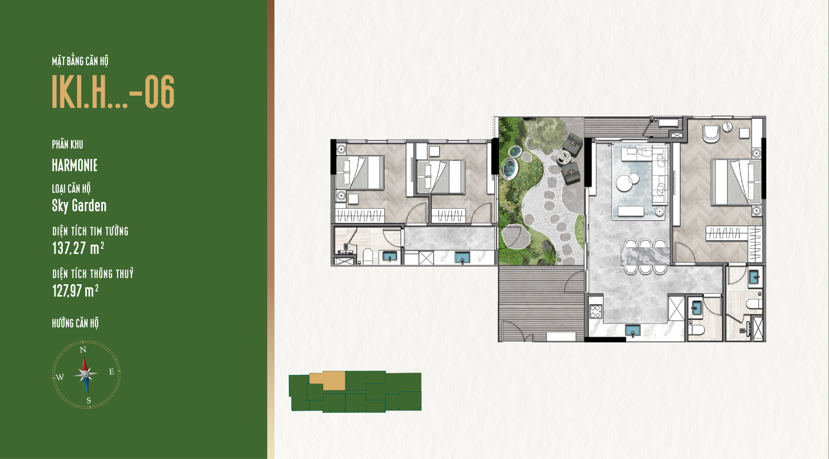 Mặt Bằng Căn Hộ IKI Village: Thiết Kế Garden Homes Độc Đáo