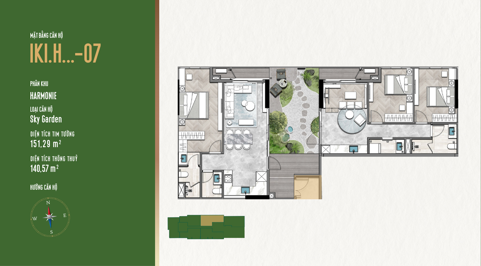 Mặt Bằng Căn Hộ IKI Village: Thiết Kế Garden Homes Độc Đáo