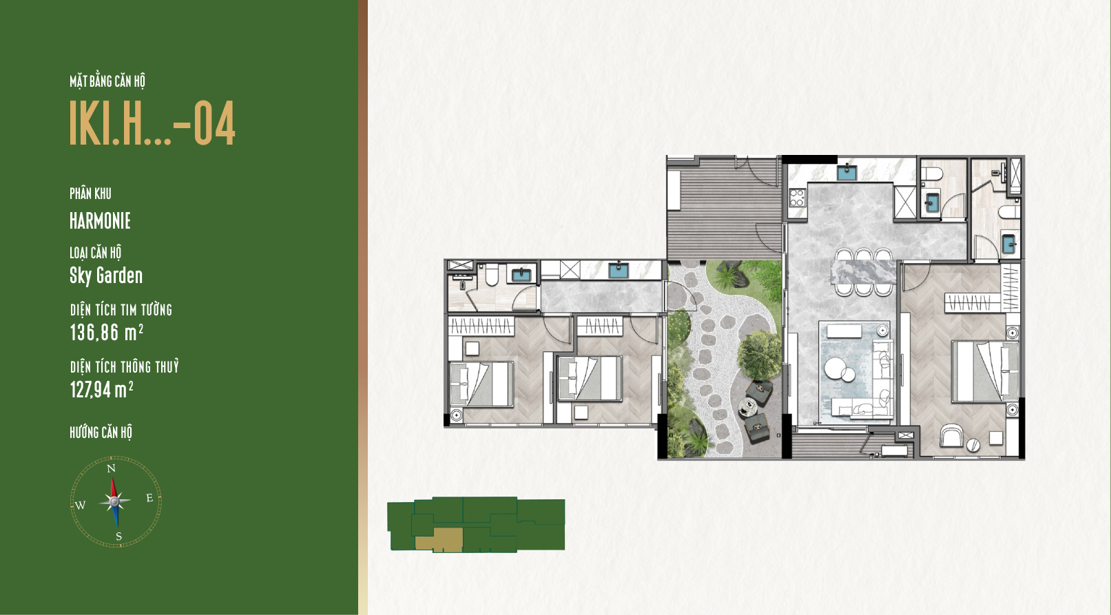 Mặt Bằng Căn Hộ IKI Village: Thiết Kế Garden Homes Độc Đáo