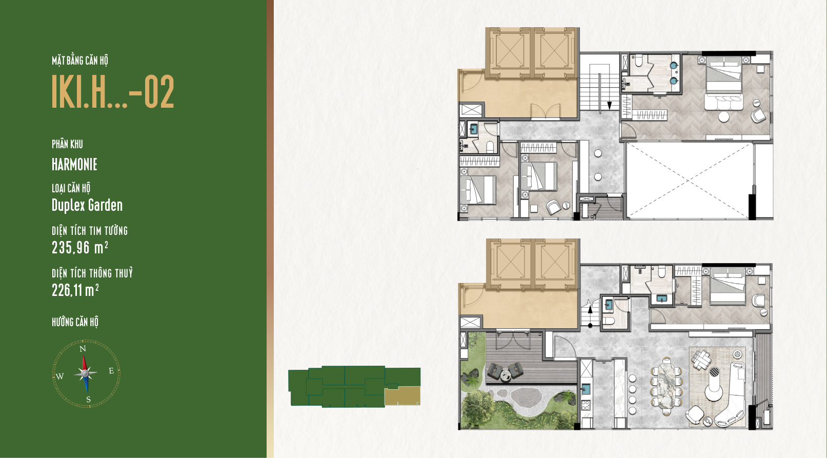 Mặt Bằng Căn Hộ IKI Village: Thiết Kế Garden Homes Độc Đáo