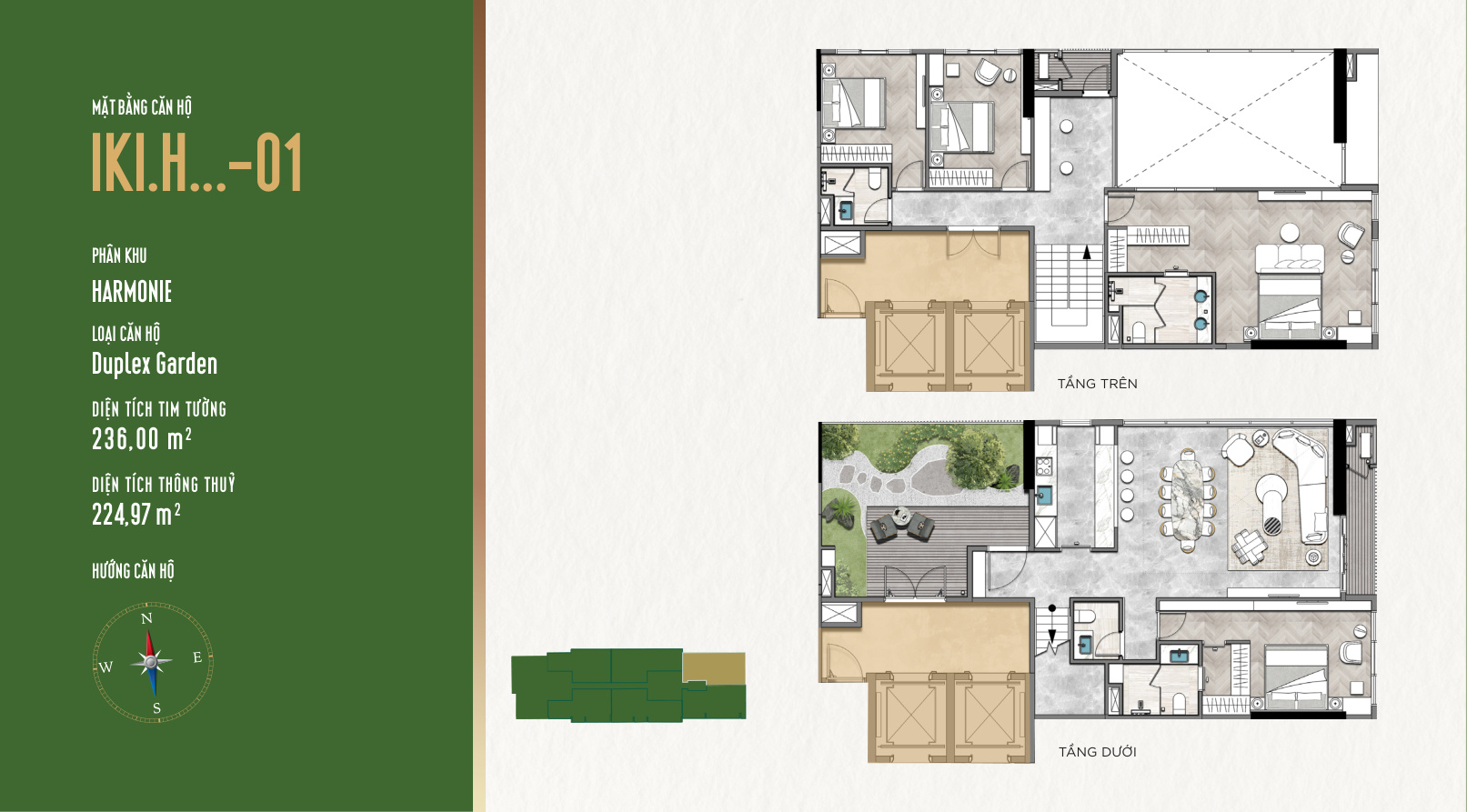 Mặt Bằng Căn Hộ IKI Village: Thiết Kế Garden Homes Độc Đáo