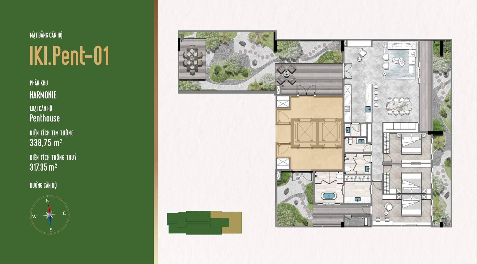 Mặt Bằng Căn Hộ IKI Village: Thiết Kế Garden Homes Độc Đáo