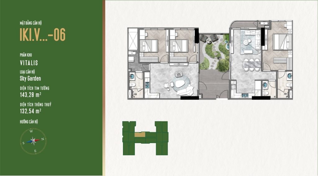Mặt Bằng Căn Hộ IKI Village: Thiết Kế Garden Homes Độc Đáo