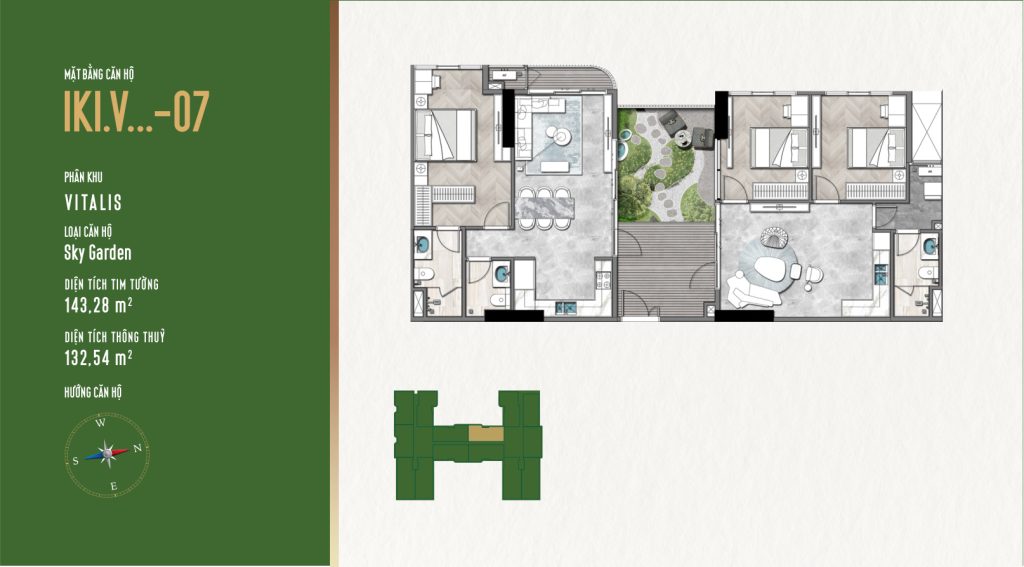 Mặt Bằng Căn Hộ IKI Village: Thiết Kế Garden Homes Độc Đáo