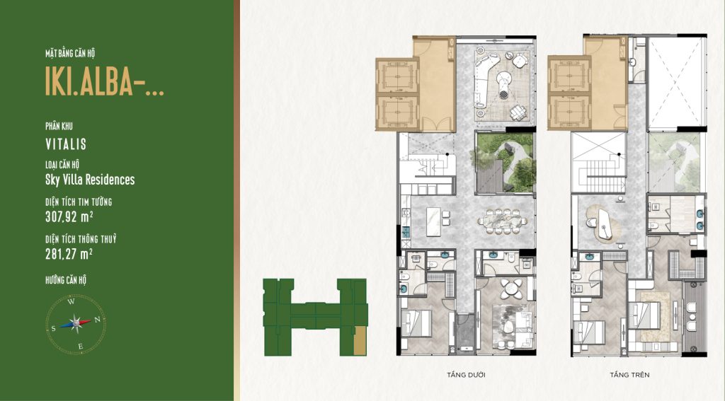 Mặt Bằng Căn Hộ IKI Village: Thiết Kế Garden Homes Độc Đáo