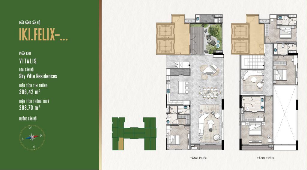 Mặt Bằng Căn Hộ IKI Village: Thiết Kế Garden Homes Độc Đáo