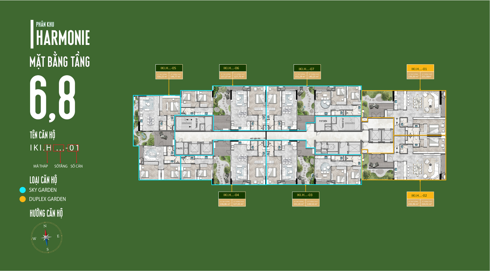Mặt Bằng Căn Hộ IKI Village: Thiết Kế Garden Homes Độc Đáo