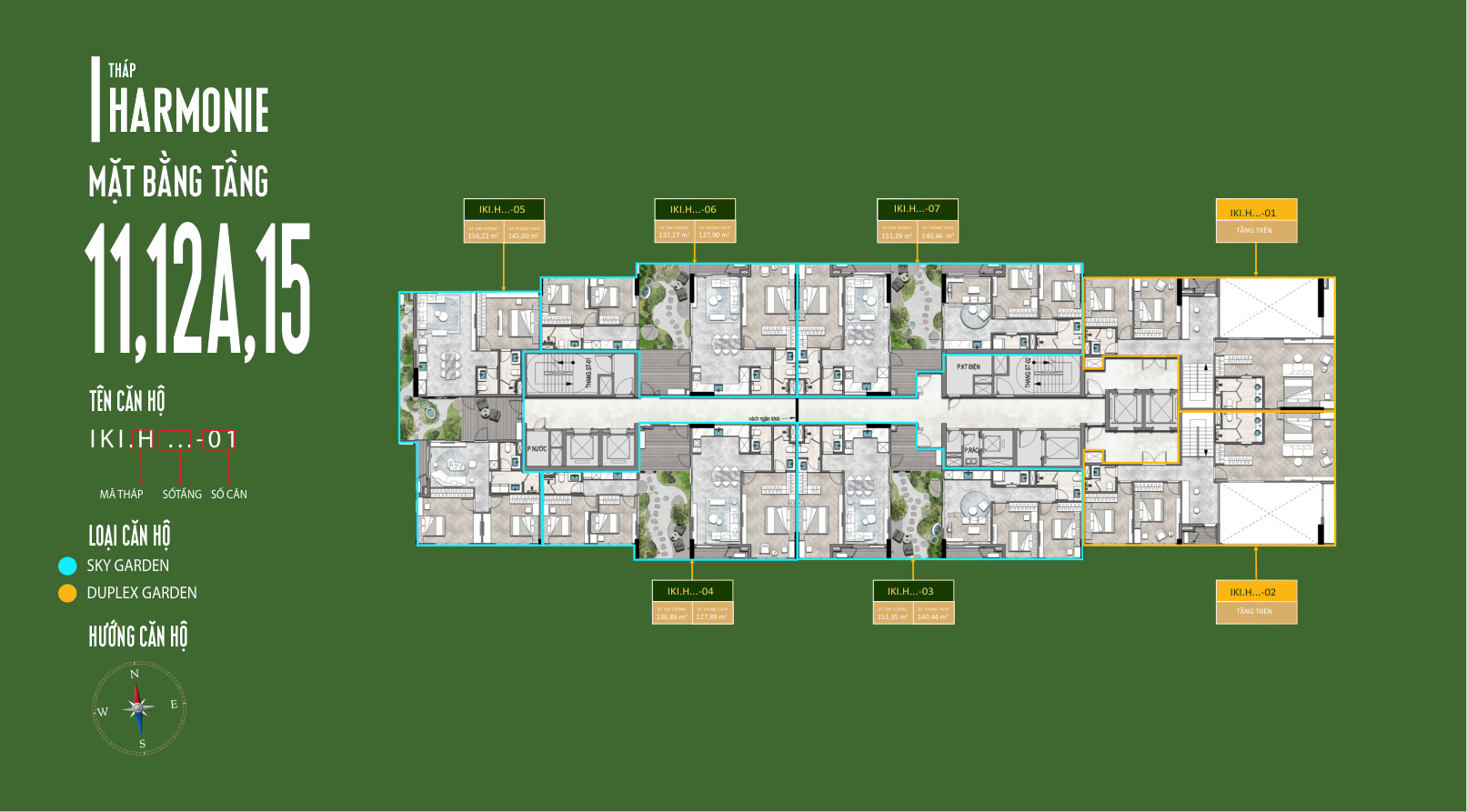 Mặt Bằng Căn Hộ IKI Village: Thiết Kế Garden Homes Độc Đáo