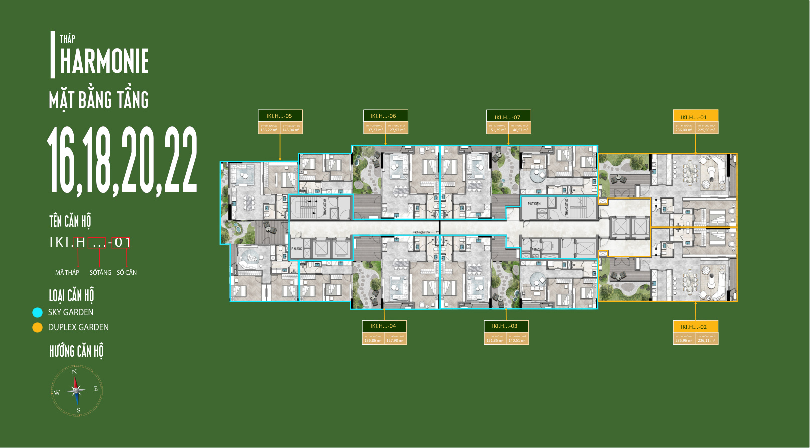 Mặt Bằng Căn Hộ IKI Village: Thiết Kế Garden Homes Độc Đáo