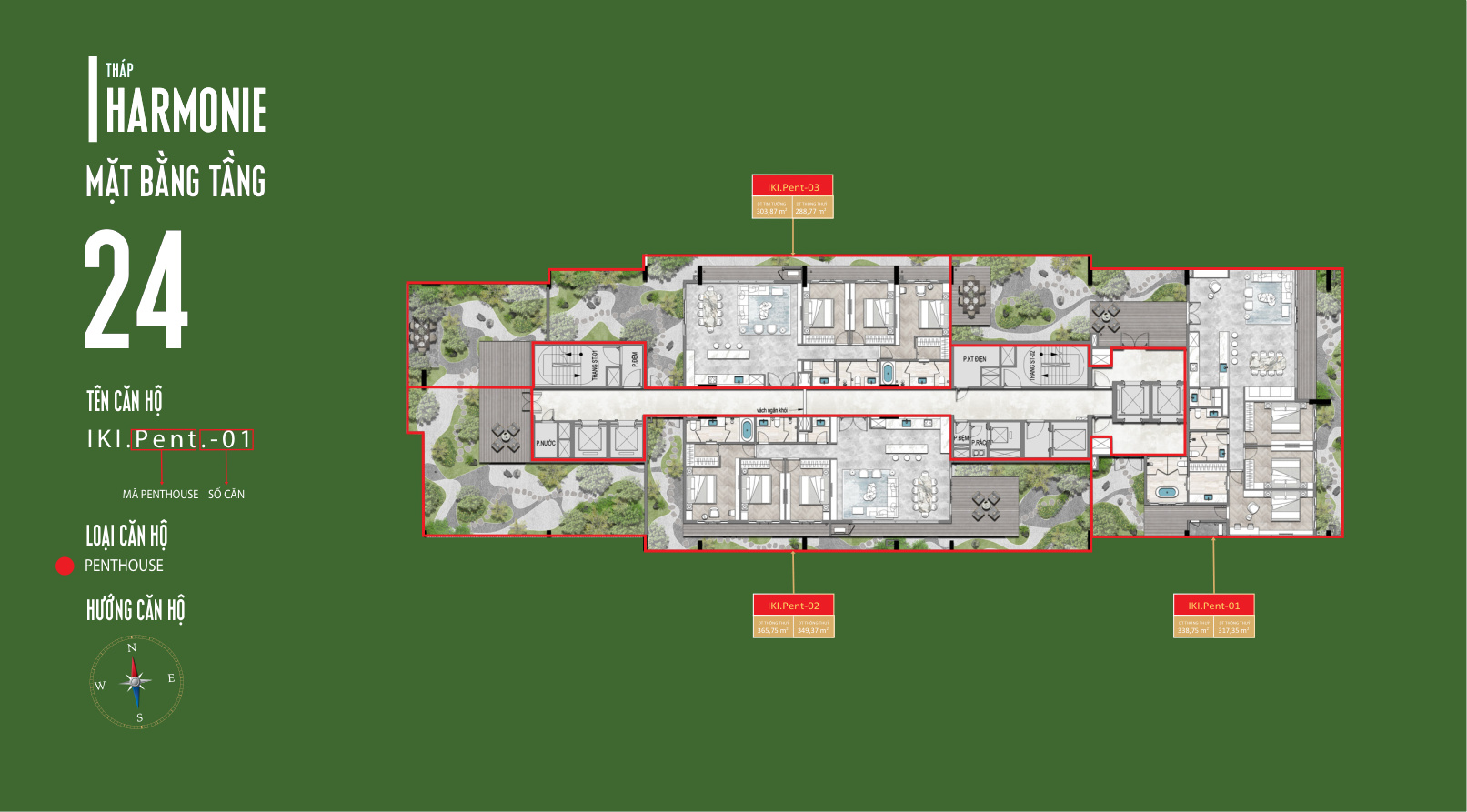 Mặt Bằng Căn Hộ IKI Village: Thiết Kế Garden Homes Độc Đáo