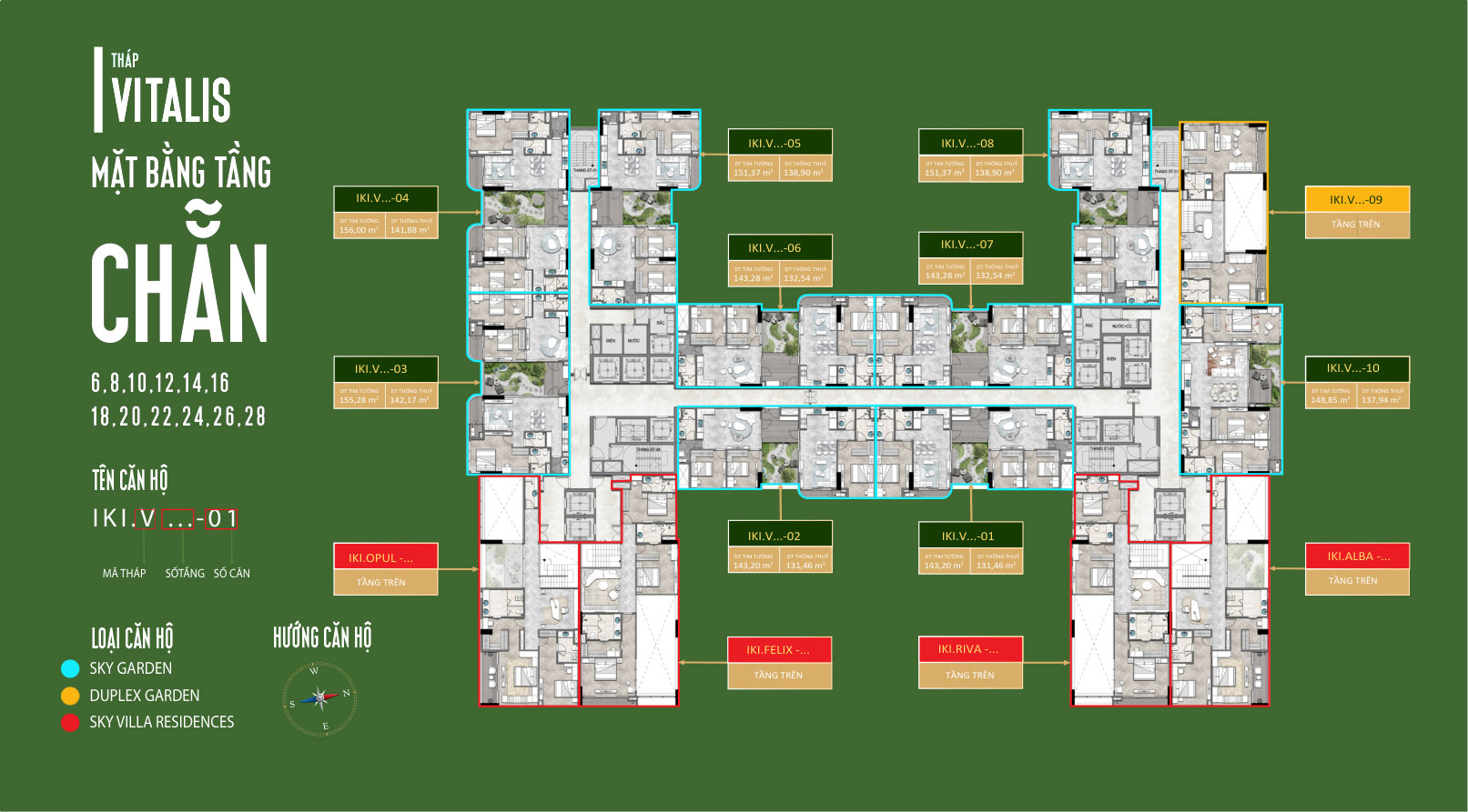 Mặt Bằng Căn Hộ IKI Village: Thiết Kế Garden Homes Độc Đáo