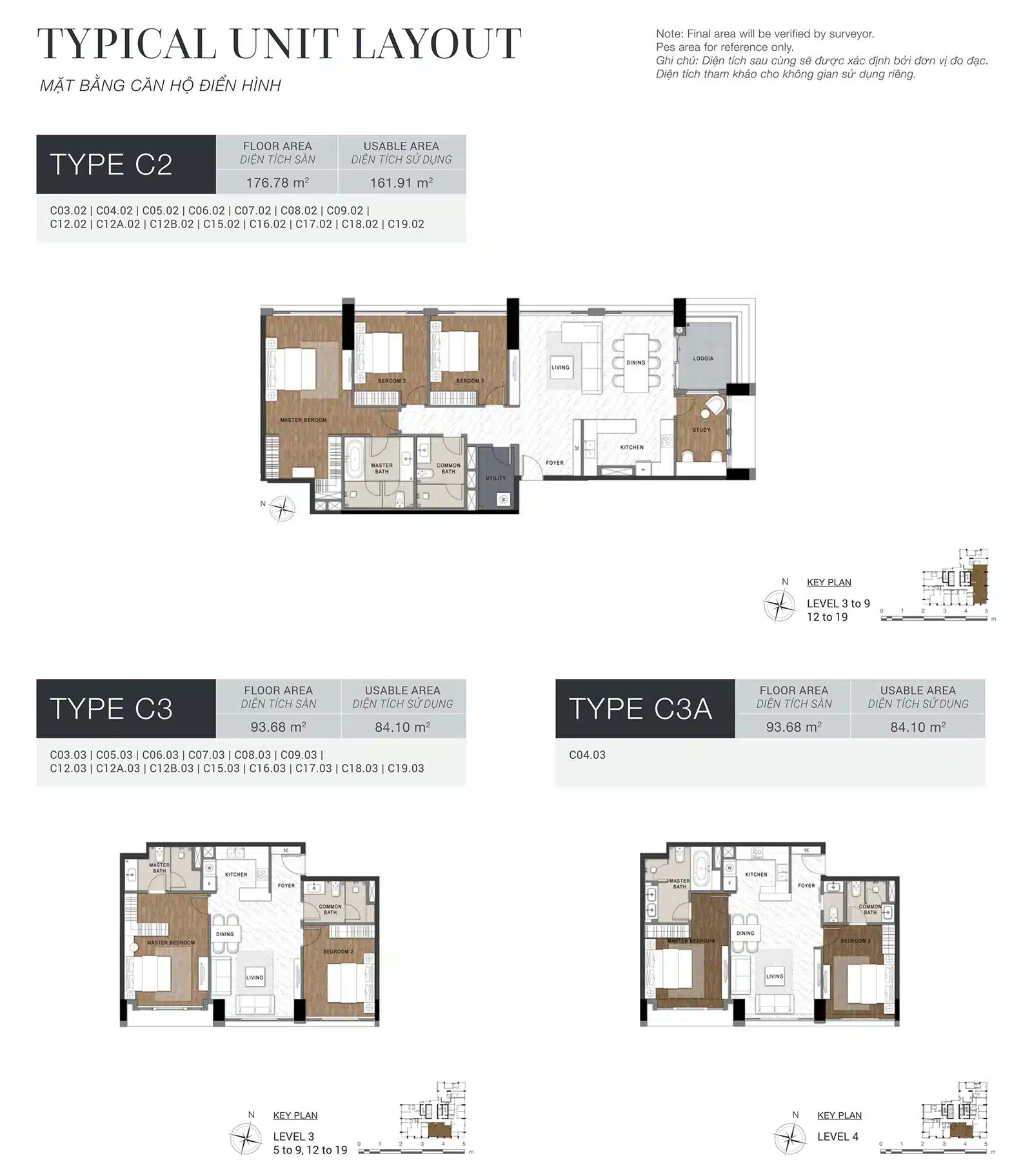 Mặt bằng căn hộ The Berkley Thảo Điền: Layout, diện tích
