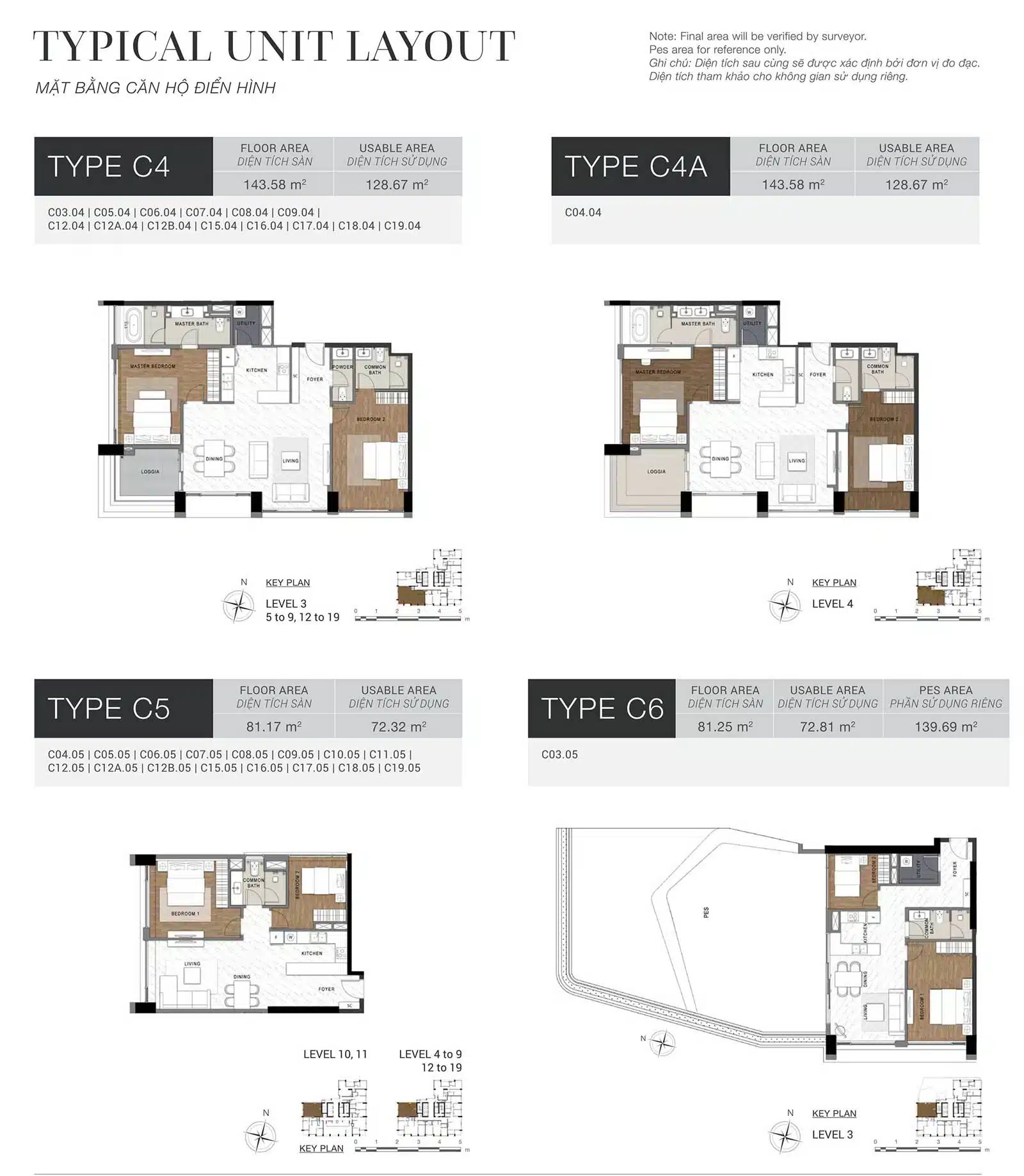 Mặt bằng căn hộ The Berkley Thảo Điền: Layout, diện tích