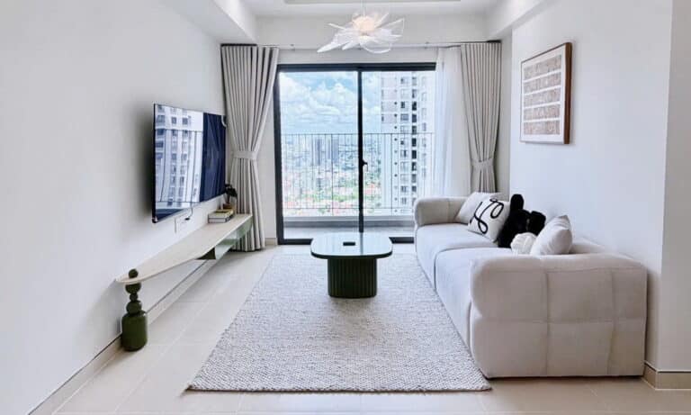 Masteri Thảo Điền cho thuê căn hộ 2 phòng ngủ nội thất đẹp lầu cao thoáng