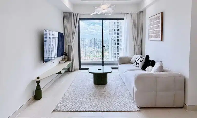 Masteri Thảo Điền cho thuê căn hộ 2 phòng ngủ nội thất đẹp lầu cao thoáng