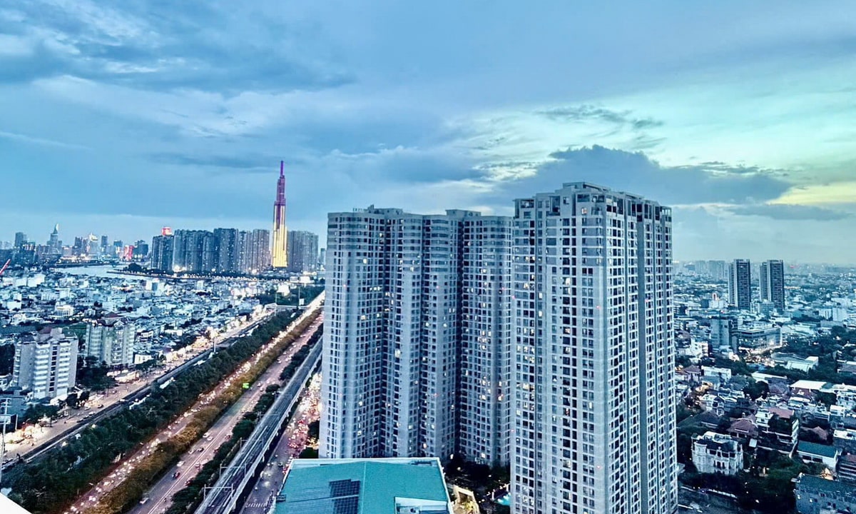 Masteri Thảo Điền cho thuê căn hộ 2 phòng ngủ nội thất đẹp lầu cao thoáng
