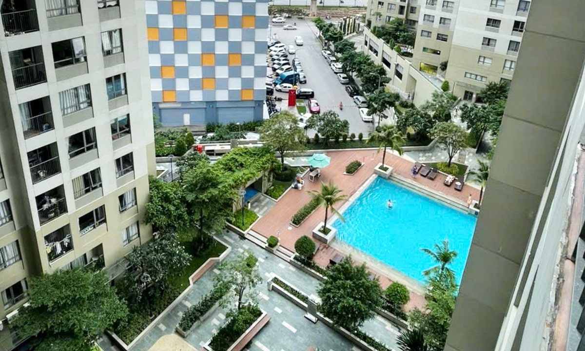 Masteri Thảo Điền cho thuê căn hộ 2 phòng ngủ nội thất cao cấp view hồ bơi
