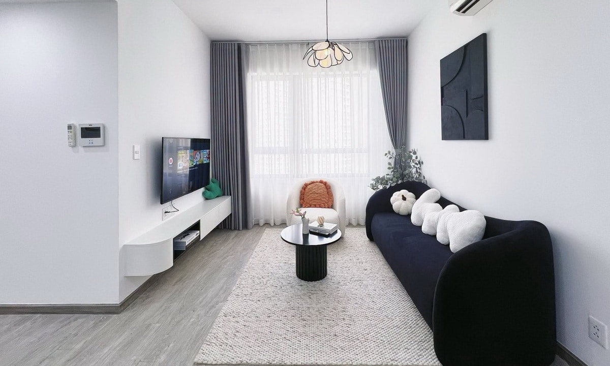 Masteri Thảo Điền cho thuê căn hộ 2 phòng ngủ nội thất cao cấp tầng cao