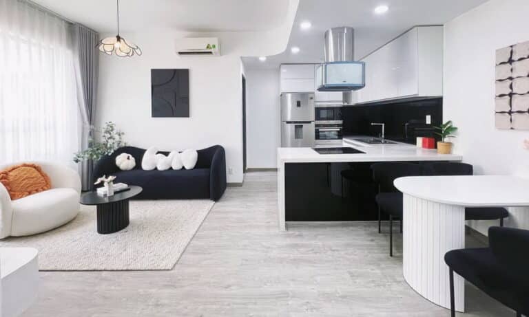 Masteri Thảo Điền cho thuê căn hộ 2 phòng ngủ nội thất cao cấp tầng cao