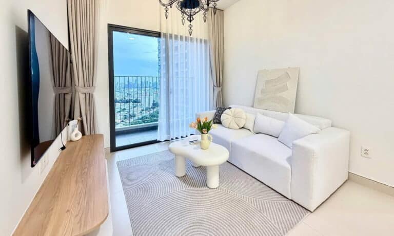 Masteri Thảo Điền bán căn hộ 2 phòng ngủ nội thất đẹp tầng cao view Bitexco