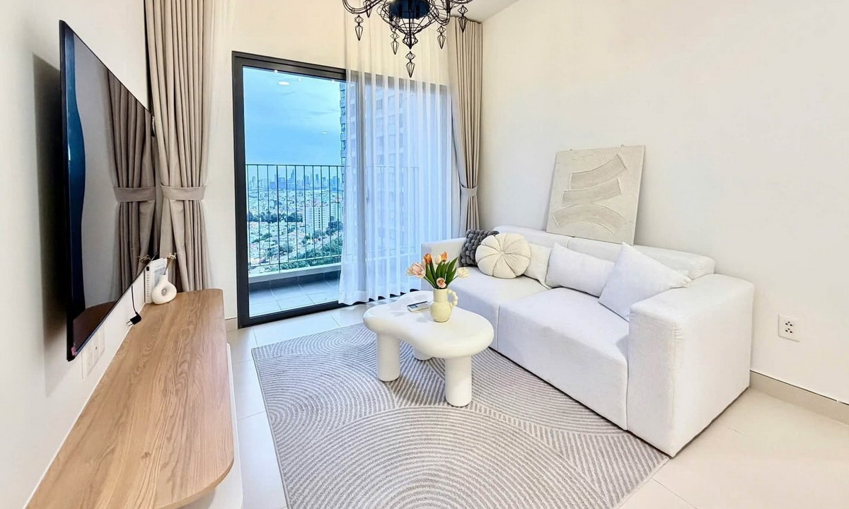 Masteri Thảo Điền bán căn hộ 2 phòng ngủ nội thất đẹp tầng cao view Bitexco