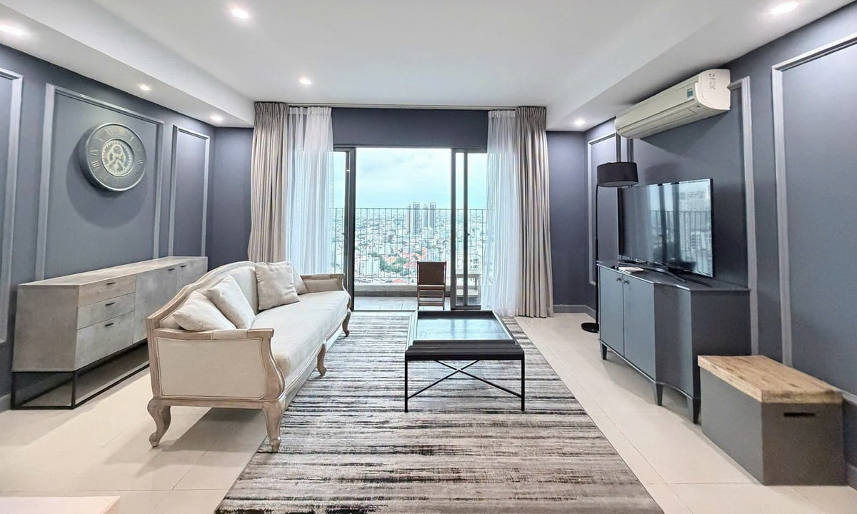 Masteri Thảo Điền cho thuê 3 phòng ngủ lầu cao nội thất đẹp view sông L81