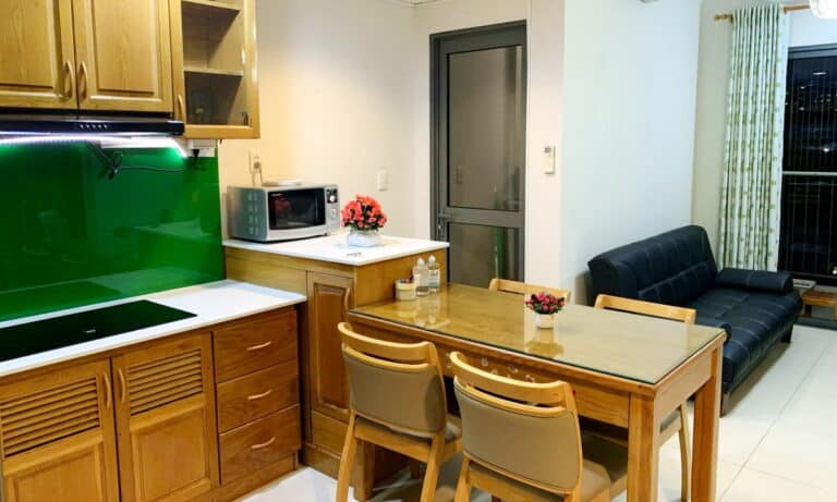 Masteri Thảo Điền cho thuê căn hộ 1 phòng ngủ view hồ bơi có đủ nội thất