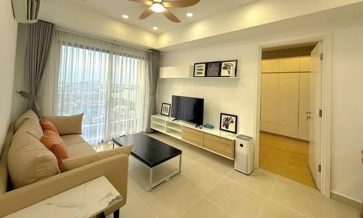 Masteri Thảo Điền cho thuê căn hộ 2 phòng ngủ có nội thất lầu cao view sông