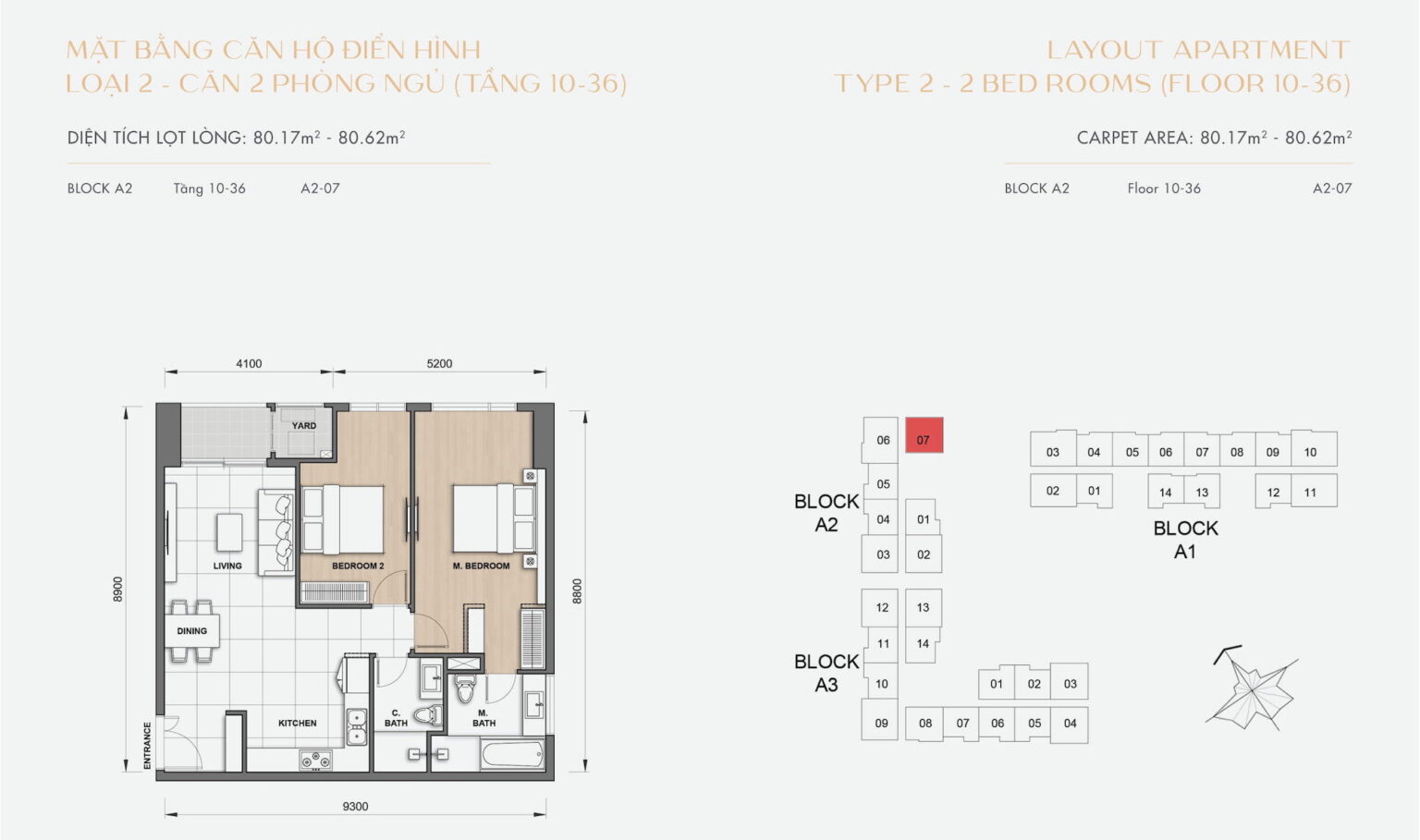 Mặt bằng căn hộ The Grand Manhattan: Thiết kế layout, diện tích