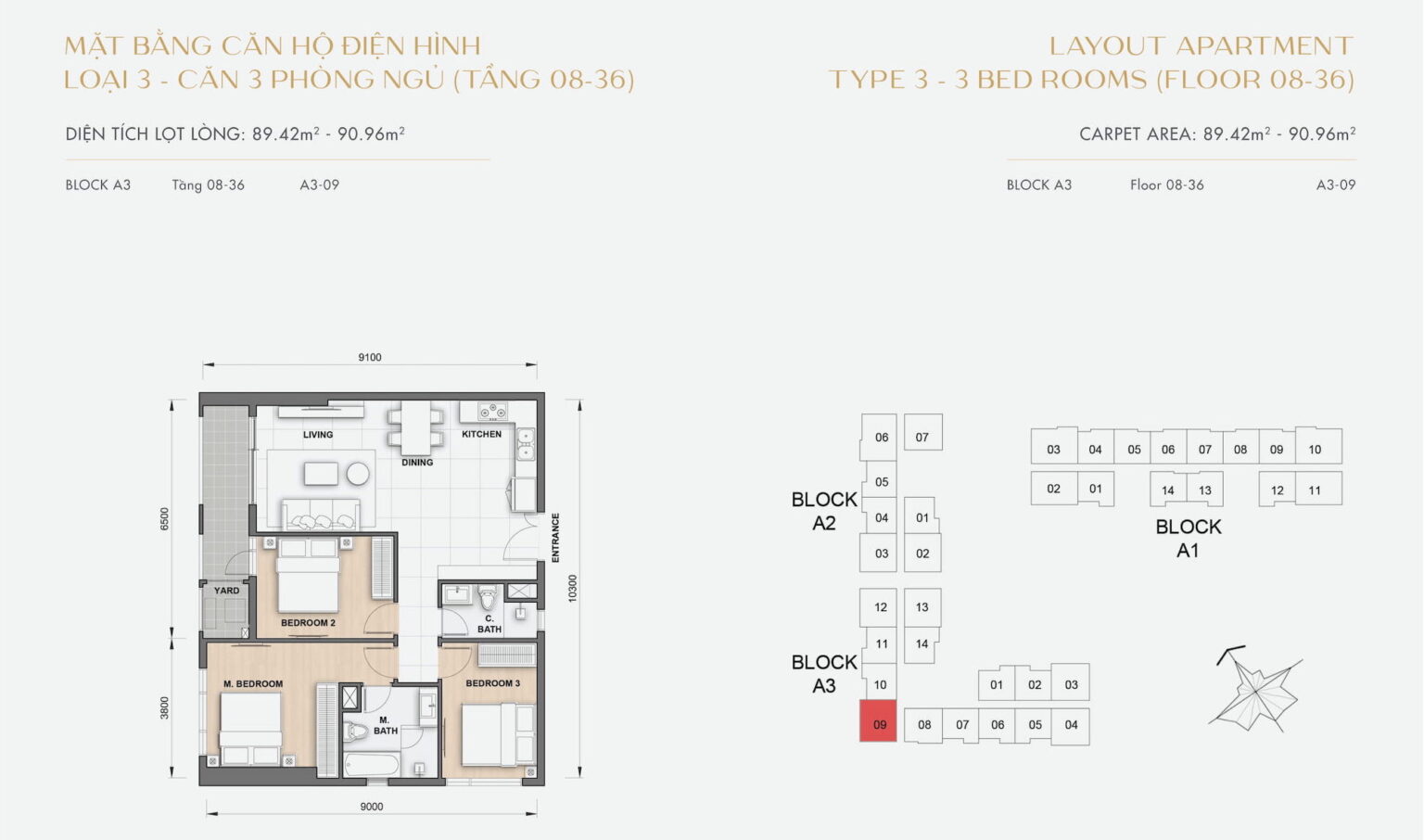 Mặt bằng căn hộ The Grand Manhattan: Thiết kế layout, diện tích