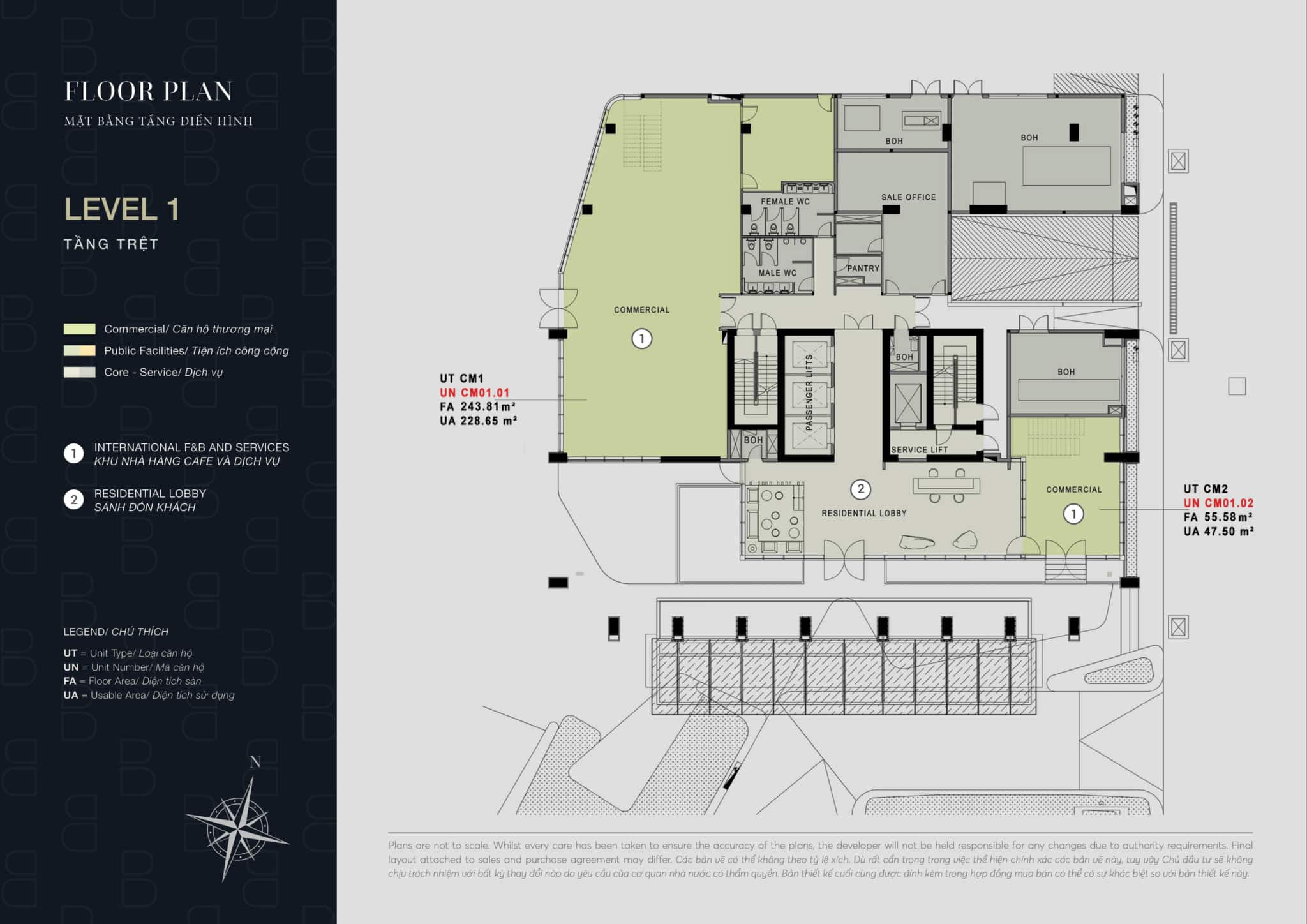 Mặt bằng căn hộ The Berkley Thảo Điền: Layout, diện tích