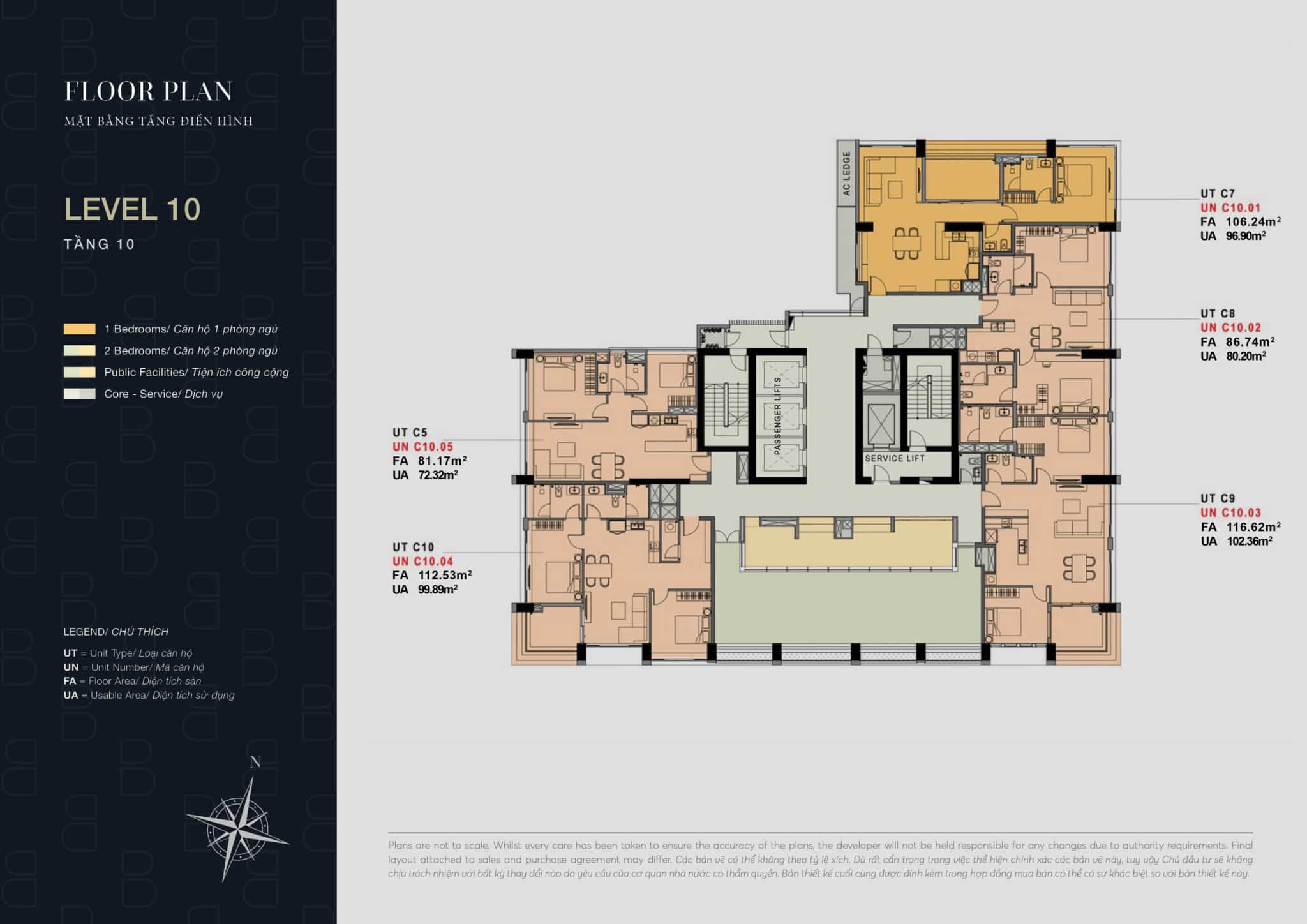 Mặt bằng căn hộ The Berkley Thảo Điền: Layout, diện tích