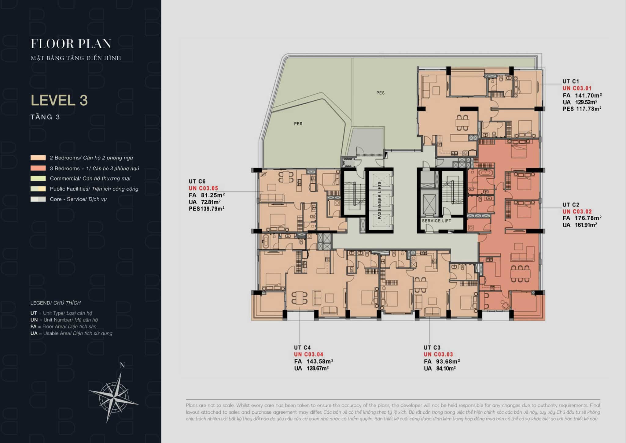 Mặt bằng căn hộ The Berkley Thảo Điền: Layout, diện tích