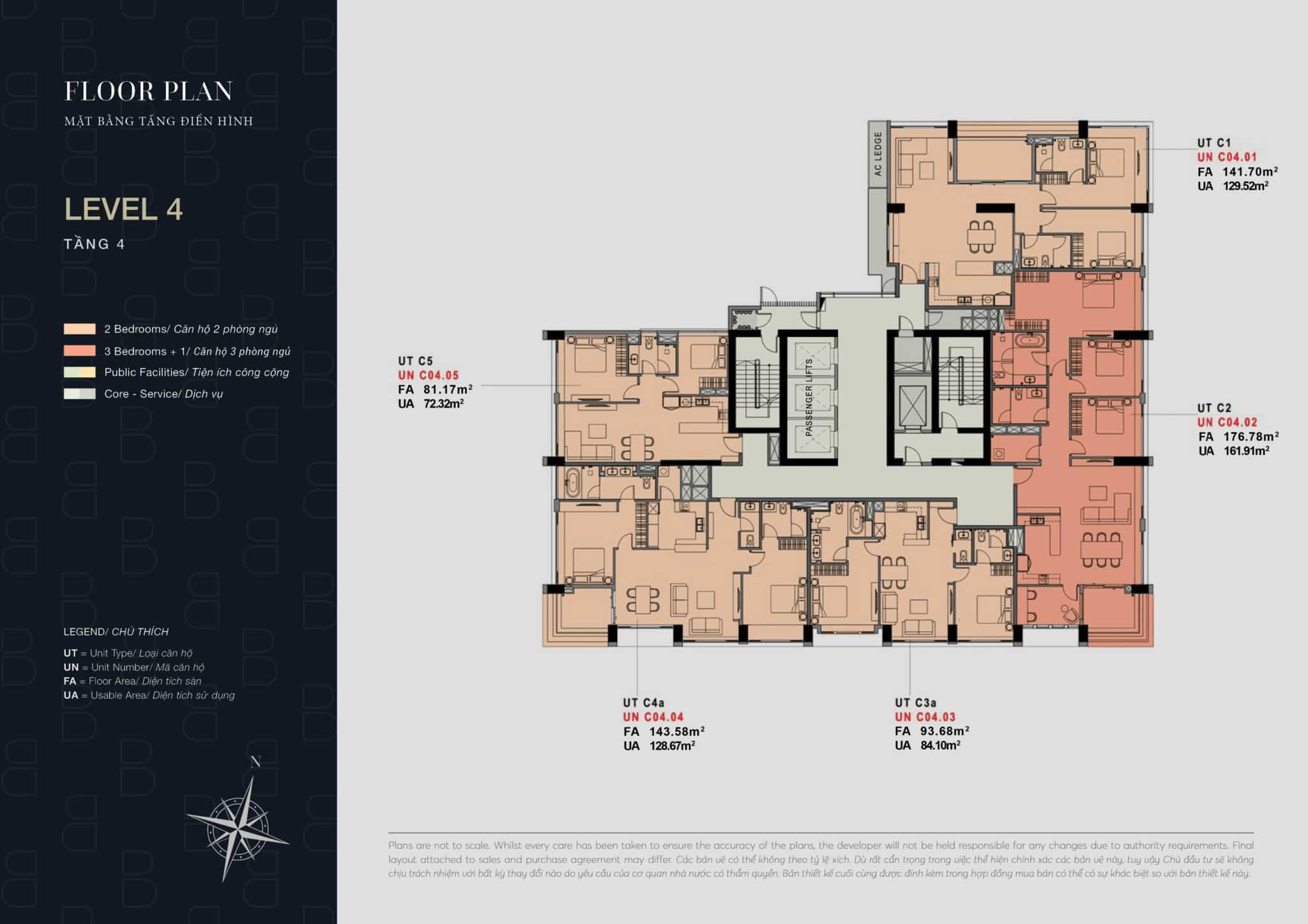 Mặt bằng căn hộ The Berkley Thảo Điền: Layout, diện tích
