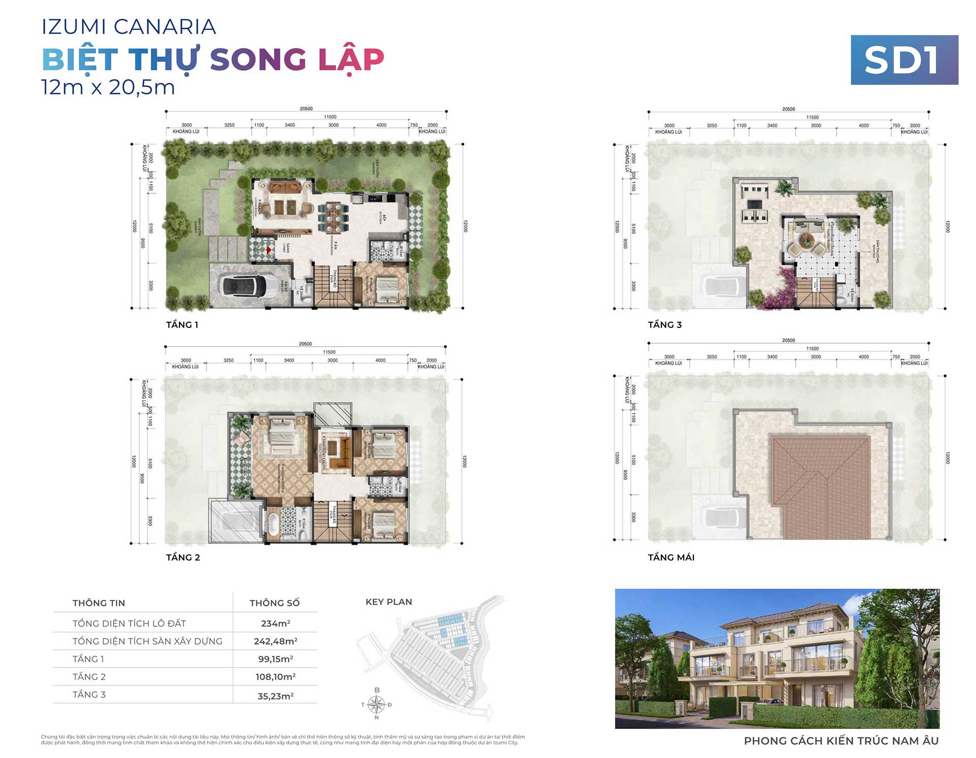 Mặt bằng dự án Izumi Canaria: Quy hoạch 461 sản phẩm