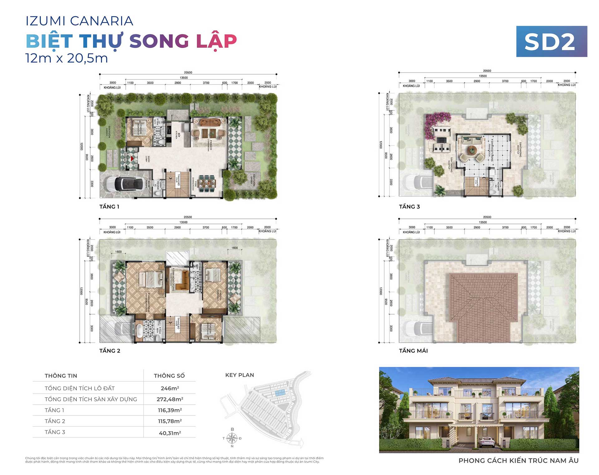 Mặt bằng dự án Izumi Canaria: Quy hoạch 461 sản phẩm