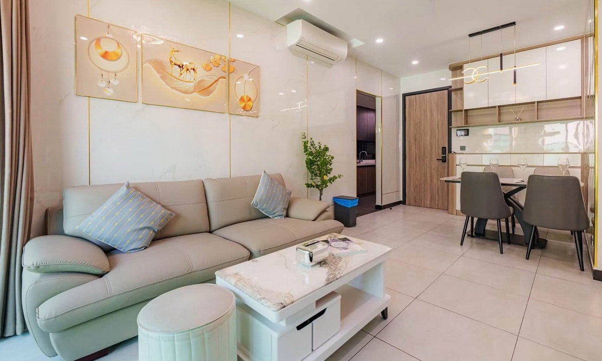 De La Sol cho thuê căn hộ 2 phòng ngủ nhà nội thất đẹp lầu cao giá tốt