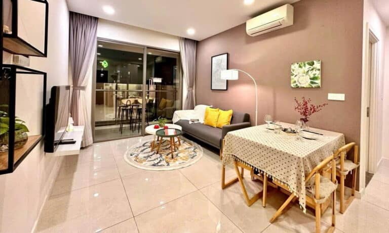Millennium cho thuê căn hộ 1 phòng ngủ full nội thất lầu cao thoáng đẹp