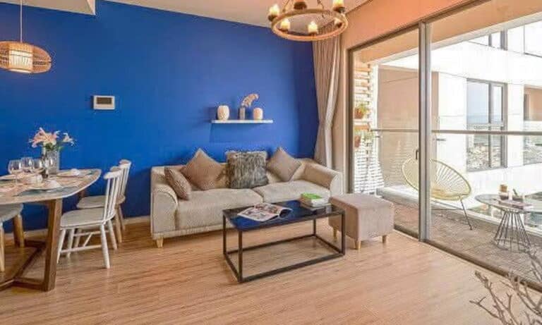 Millennium cho thuê căn hộ 2 phòng ngủ có đầy đủ nội thất lầu cao thoáng