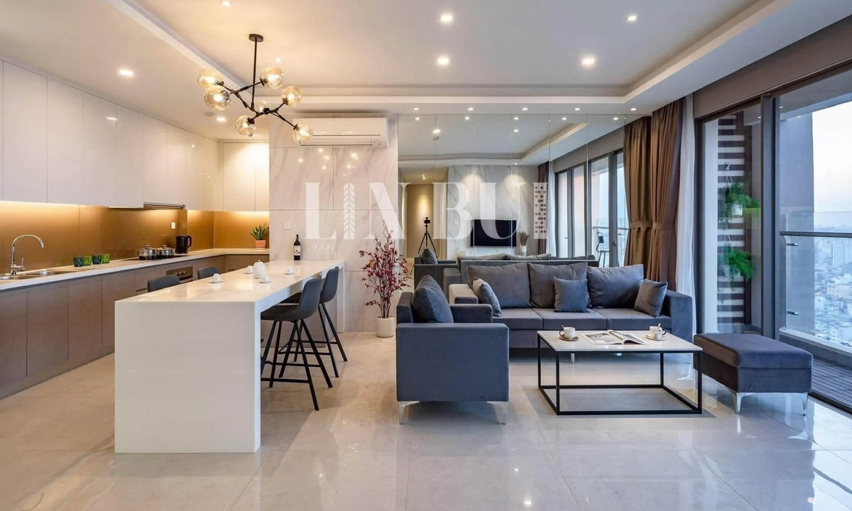Millennium cho thuê căn hộ 3 phòng ngủ nội thất đẹp lầu cao view Bitexco