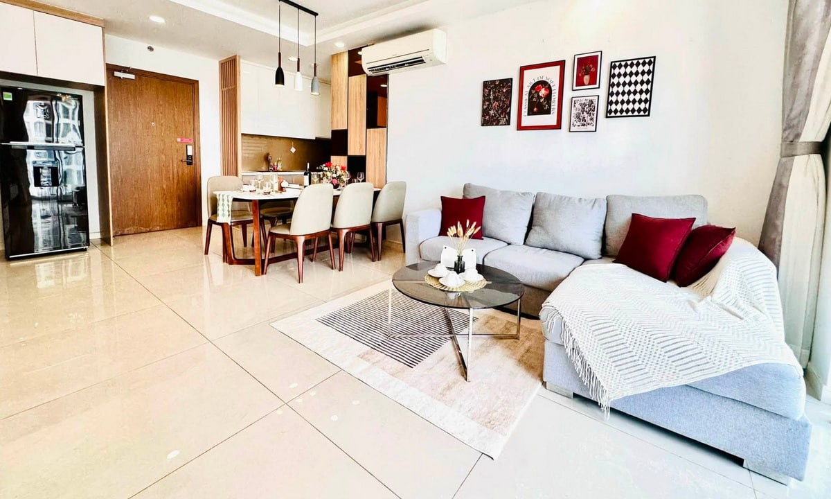 Millennium bán căn hộ 3 phòng ngủ 107m2 đầy đủ nội thất lầu cao view đẹp
